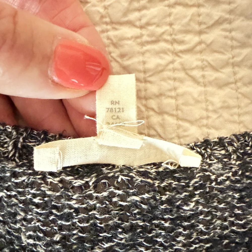Eileen Fisher Karma Shimmer Metallic Scoop Neck Knit Sweater‎
